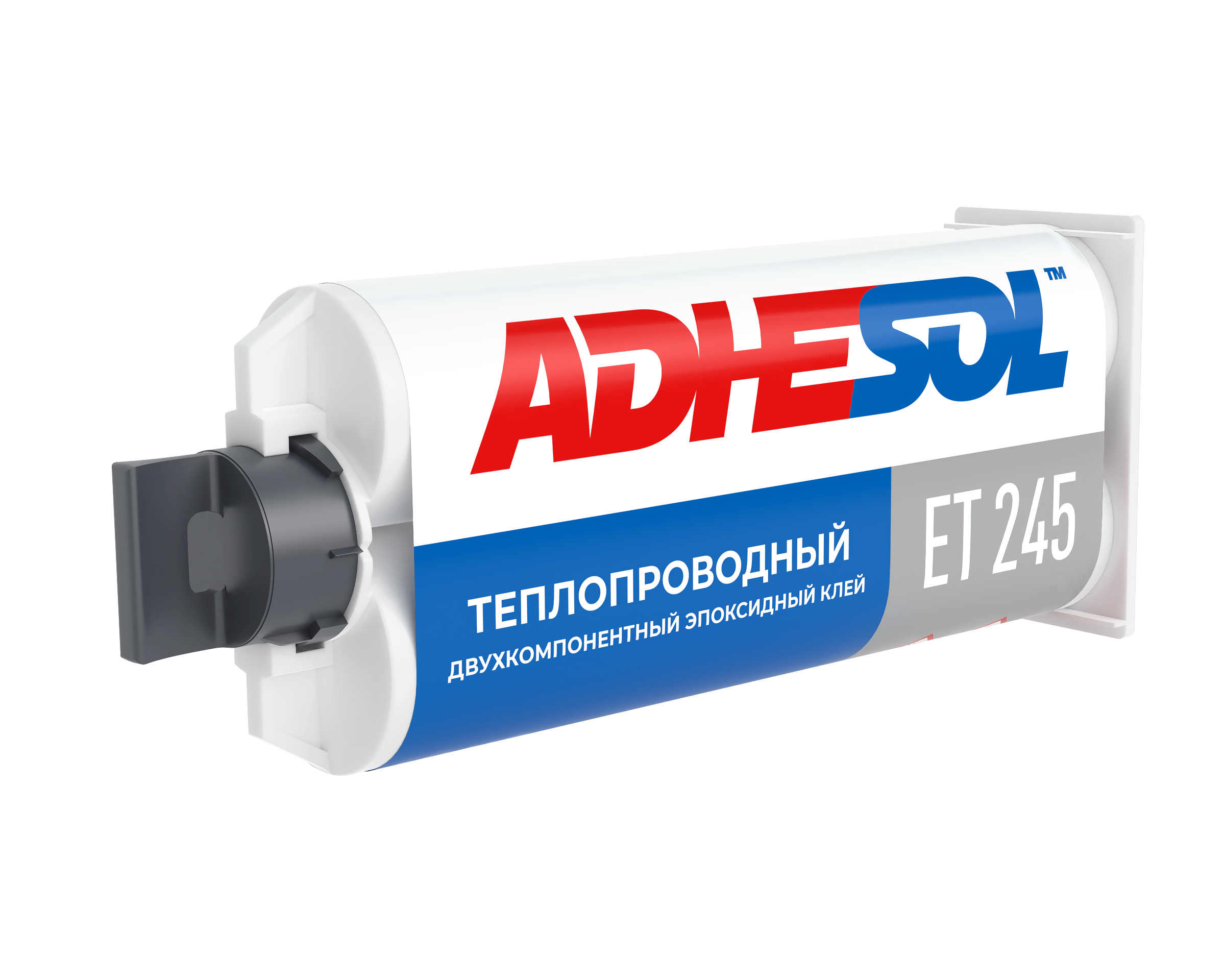 Двухкомпонентный теплопроводный конструкционный эпоксидный клей ADHESOL ET 245 50мл